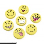 Darice Smile Face Erasers Assorted Styles 24 pieces  B00NMNELHK